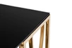 13RXC3102-GOLD Консоль стекло черное/ золото 