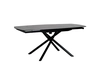 83MC-1957DT BL Стол обеденный раскл.керам.чёрный 