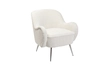 48MY-2688 CRE SL Кресло, букле кремовое, металлические ножки