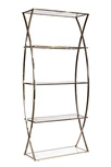 13RXSH3232-GOLD Стеллаж стекло прозр/золото 