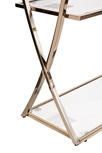 13RXSH3232-GOLD Стеллаж стекло прозр/золото 
