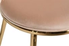 76AR-24GOLD Стул велюр бежевый/золото 