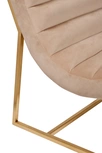 46AS-3039KRES-BEZH Кресло, велюр бежевый/ матовое золото