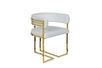 GY-8504STUL-SVSER Стул велюр светло-серый/золото 
