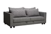 Диван Marco трехместный раскладной, букле серый Flona SER+Buta SER