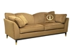 Диван Siena трехместный без механизма, велюр золотой Colt004
