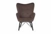 кресло Кресло Манго - Ножки металл  фреш 05 коричневый каркас  Чёрный