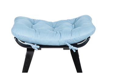 пуф Ессей 2  фреш 11 голубой каркас  Чёрный