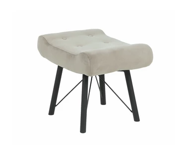 пуф Пуф Манго - Ножки металл  фреш 04 бежевый каркас  Чёрный