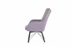 кресло Кресло Манго - Ножки металл  фреш 16 лавандовый каркас  Чёрный