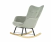 кресло-качалка Кресло-качалка Манго - Ножки бук-металл  Фреш 19 минт каркас  Бук