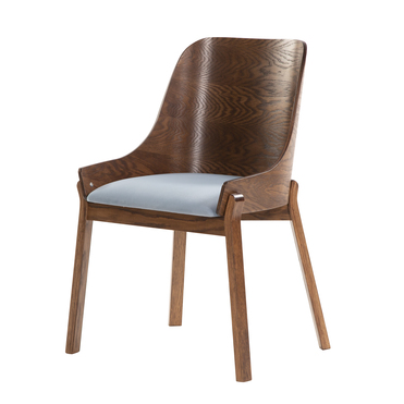 стул Моган  фреш 11 голубой каркас  Орех Американский