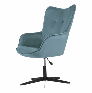 кресло Кресло Манго - Ножки Пятилучие  Фреш 27 океан каркас  Чёрный