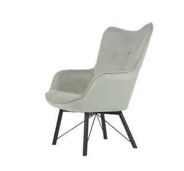 кресло Кресло Манго - Ножки металл  Минт каркас  Чёрный