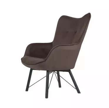 кресло Кресло Манго - Ножки металл  фреш 05 коричневый каркас  Чёрный