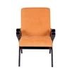 кресло Форест  Вельвет Люкс 72 - оранжевый каркас  Венге структура