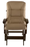 кресло-качалка глайдер Орион  Экокожа бежевый каркас  Вишня