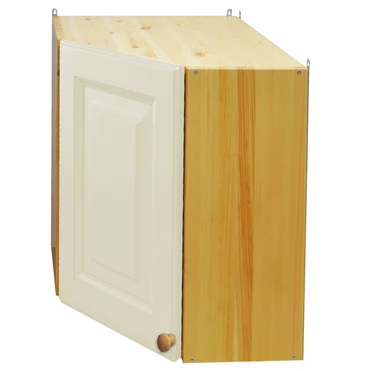 Шкаф Весури настенный арт. 266 угловой слоновая кость