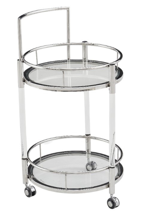 Столик сервировочный Моника ЕТ-221, 54х88 см, акрил/серебро