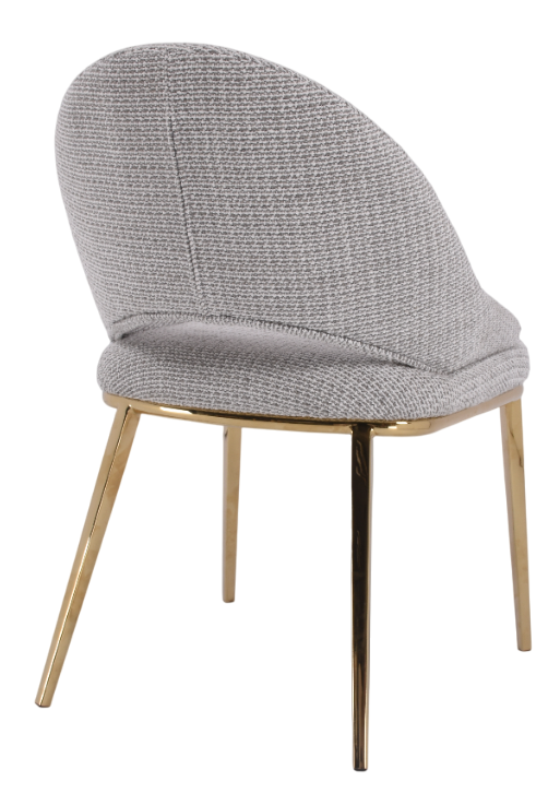 Стул обеденный Capella MC3016-BG-2, бежевый/глянцевое золото