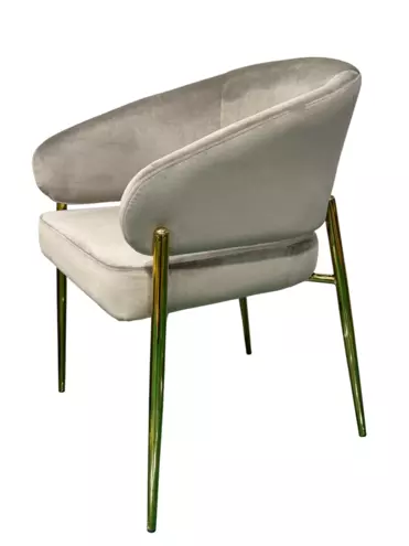 Стул обеденный Стелла ART2959-BG, бежевый/глянцевое золото