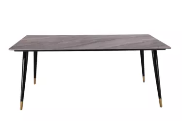 Стол обеденный Рио Гранд MC232-180BR, 180х90х76 см, коричневая керамика/черный