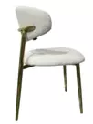 Стул обеденный Оскар ART2969-MK, молочный/глянцевое золото