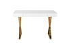 Стол-консоль Рокки MJ-001, 120х55х76 см, белый/золото