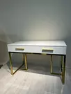 Стол-консоль Армада F-1543, 120х60х78 см, белый, золото