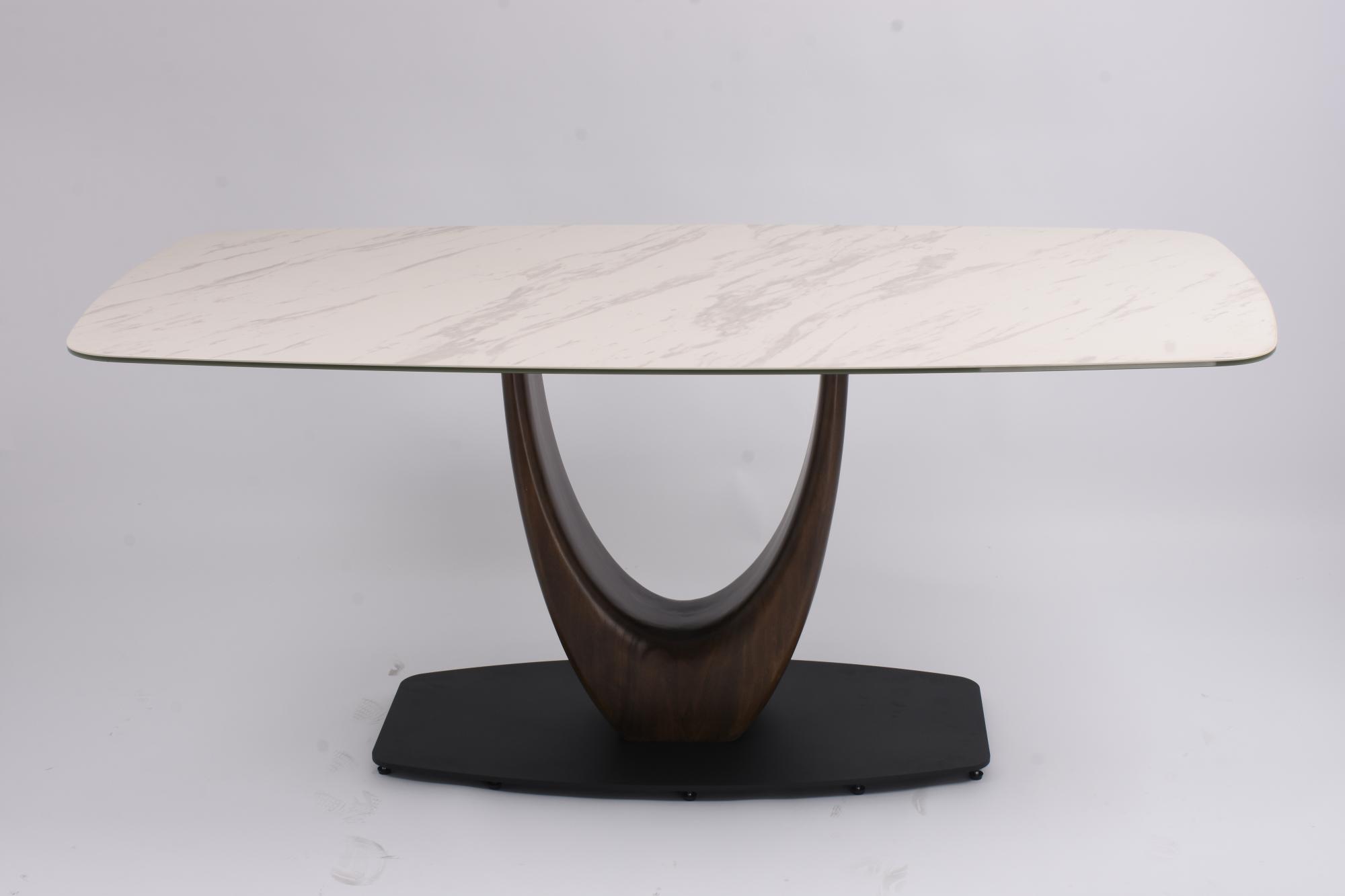 Стол обеденный Римини MC3020-180WT, 180х90х76 см, белая керамика