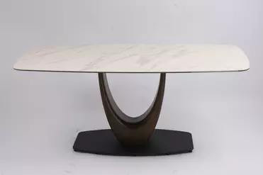 Стол обеденный Римини MC3020-200WT, 200х110х76 см, белая керамика