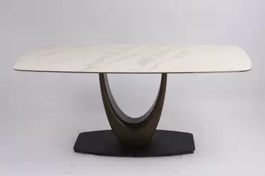 Стол обеденный Римини MC3020-200WT, 200х110х76 см, белая керамика