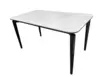 Стол обеденный Блум ART2922-140W, 140х80х75 см, белая керамика/черный