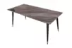 Стол обеденный Рио Гранд MC232-180BR, 180х90х76 см, коричневая керамика/черный