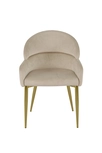 Стул обеденный Берклей D-1202D, бежевый/золото