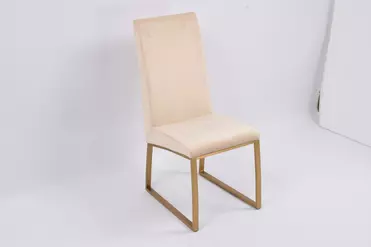 Стул обеденный Милан MC819-BG-1, 63х45х99, бежевый/матовое золото