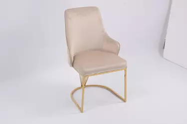 Стул обеденный Сиена MC885-BG-2, 62х57х90 см, бежевый/глянцевое золото