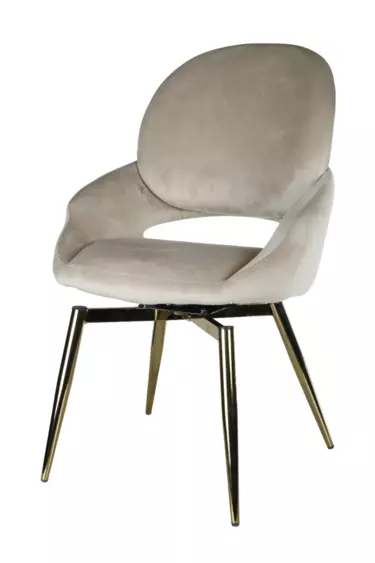 Стул обеденный Виола BS1377-BG-2, 50х58х92 см, бежевый/золото