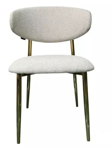 Стул обеденный Оскар ART2969-MK, молочный/глянцевое золото