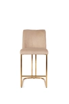 Стул барный Пресли BC-3024, бежевый/матовое золото