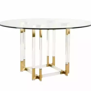 Стол обеденный Никстронг MH-07DT, 140х75 см, прозрачный