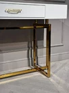 Стол-консоль Гарда-1 P-MJ-003, 120х40х76 см, белый/золото