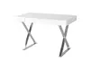 Стол-консоль Рокки MJ-001, 120х55х76 см, белый/хром