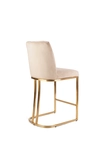 Стул барный Пресли BC-3024, бежевый/матовое золото