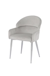Стул обеденный Берклей D-1202D, серый/хром