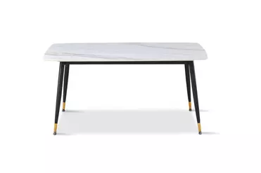 Стол обеденный Рио DT-2849, 160х80х75 см, белый мрамор