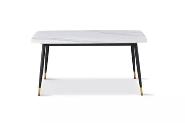 Стол обеденный Рио DT-2849, 160х80х75 см, белый мрамор
