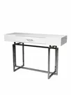 Стол-консоль Гарда-1 P-MJ-003, 120х40х76 см, белый/хром