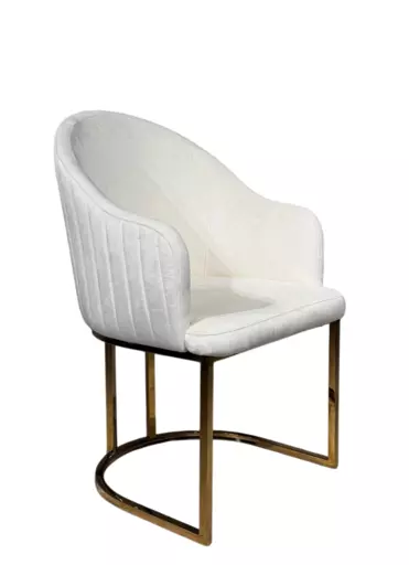 Стул обеденный Пандора Гранд MC883-BG-2 , молочный/глянцевое золото