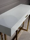Стол-консоль Гарда-1 P-MJ-003, 120х40х76 см, белый/золото